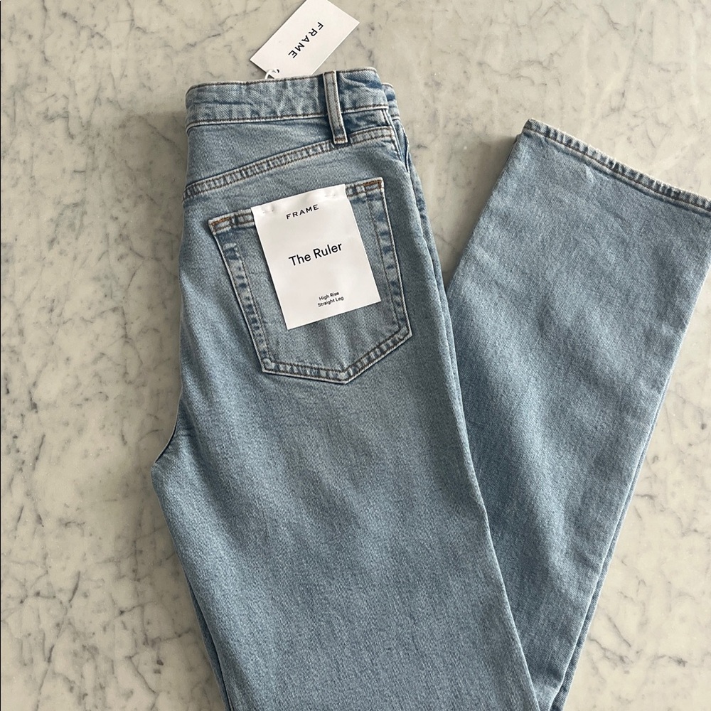FRAME The Ruler High-rise Straight-Leg Women’s Jeans - Picture 4 of 9